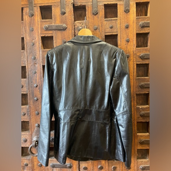 Black Express Leather Jacket Size 7/8 - Picture 5 of 5